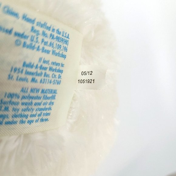 Build A Bear Workshop Twinkle Toes Bear Plush 17" Stuffed Toy Heart Peace Sign - Picture 11 of 11